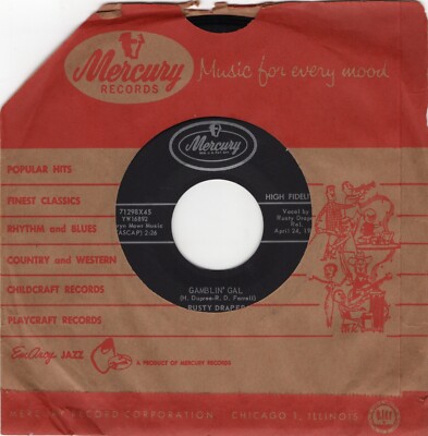 Rusty Draper   Gamblin' Gal / That's My Doll 1958 Mercury Pop Country EX