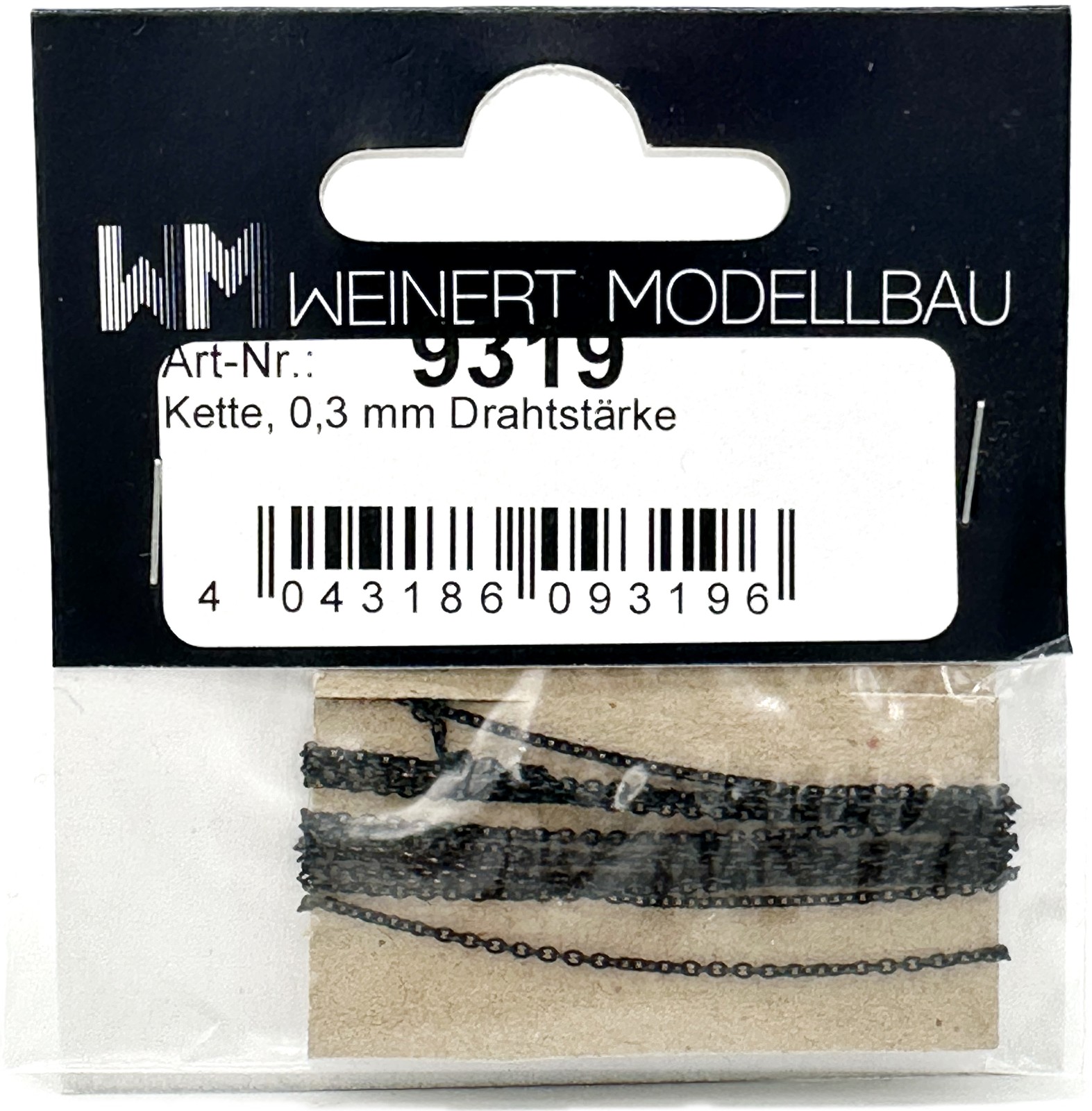 Weinert • 9319 • Kette • Drahtstärke = 0,3 mm, Ösen = 1,5 mm, Länge = 1 m