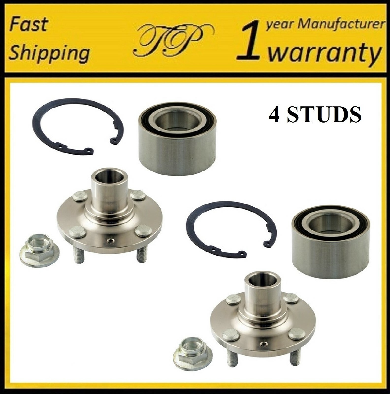 Front Wheel Hub And Bearing Kit for MAZDA 323 1990-1994/MX-3