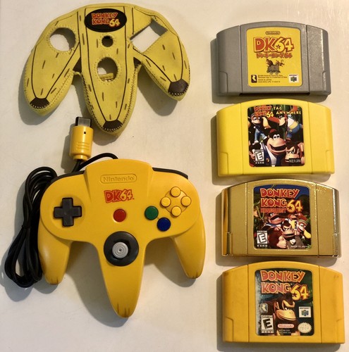 Ultimate Nintendo 64 Donkey Kong Banana Controller & DK Game