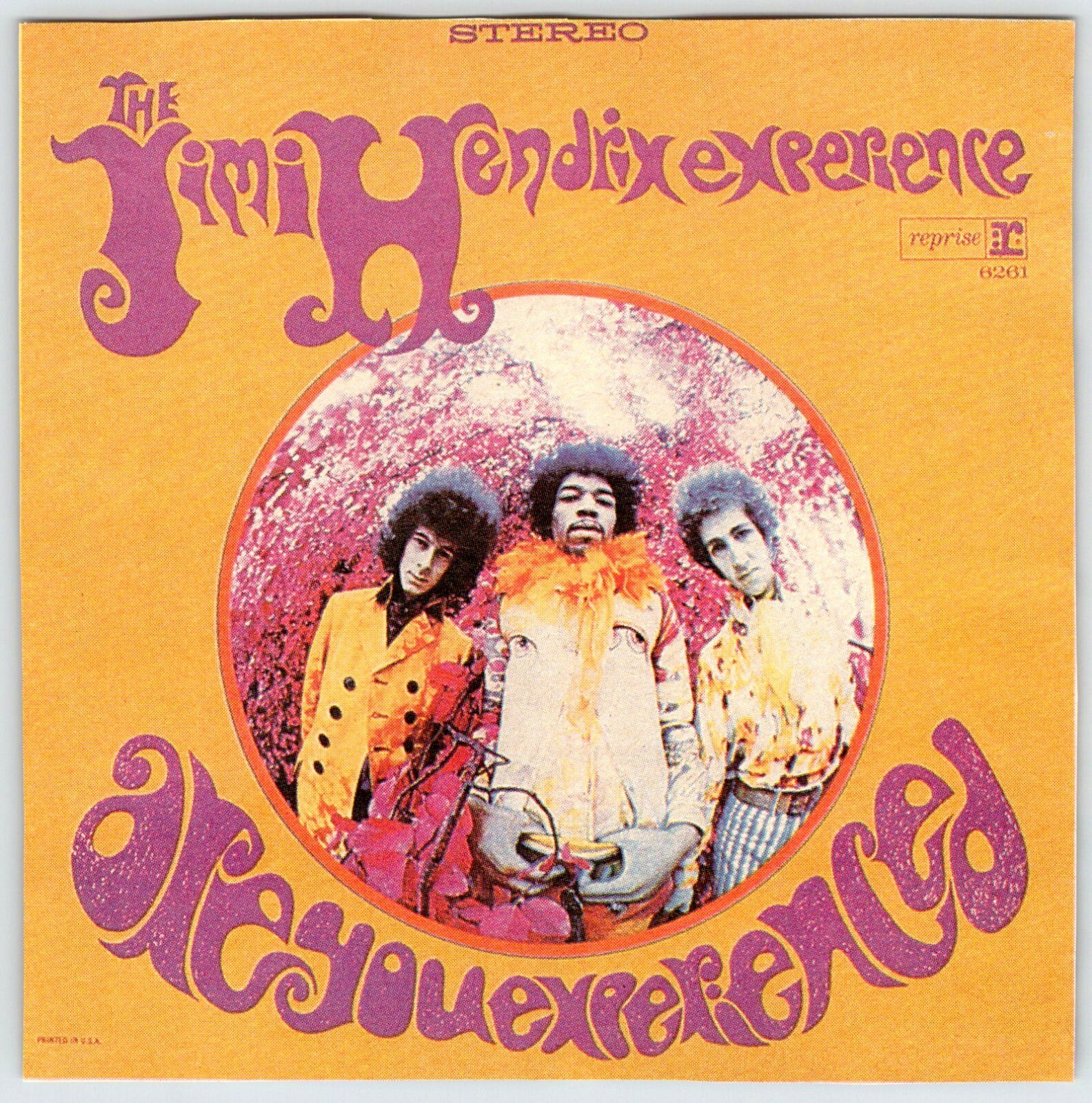 JIMI HENDRIX EXPERIENCED ALBUM COVER 5.25