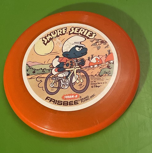 Smurf Wham-O Mini Frisbee 1980 Smurf Series 4.5