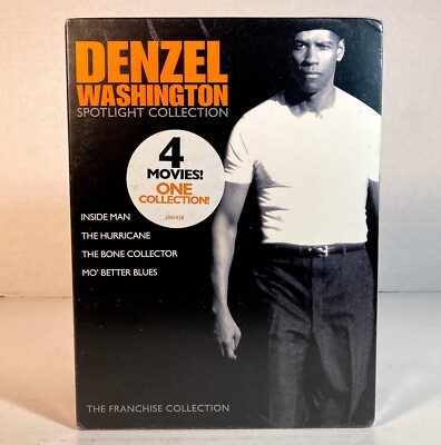 Denzel Washington Spotlight Collection  4 Movie DVD Set    NEW FREE SHIPPING!