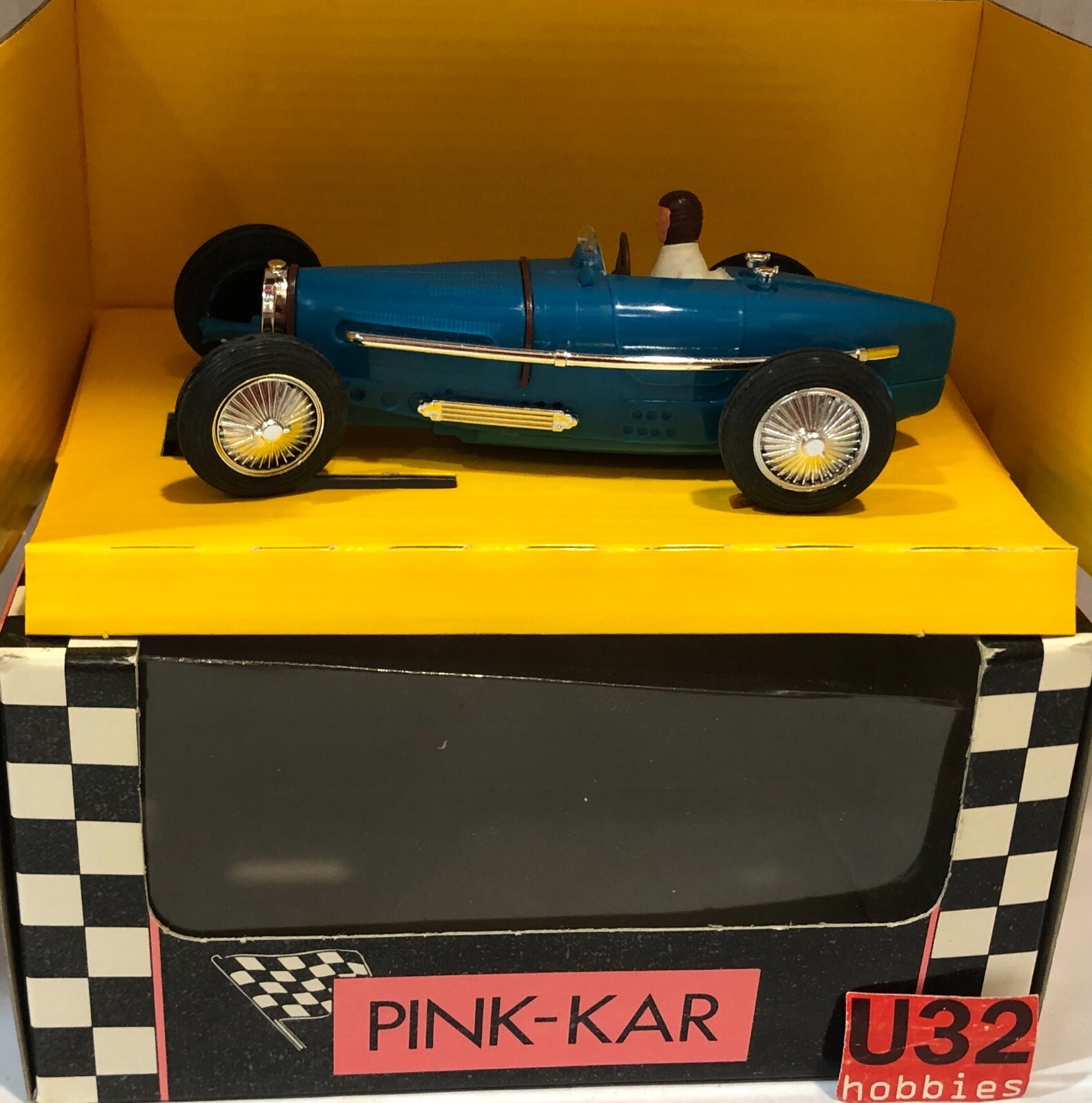ミニカー『ブガッティ タイプ59　HP230　1933』 Slot Car Pink-Kar CV001 Bugatti Type 59 F1 1933-1936 R