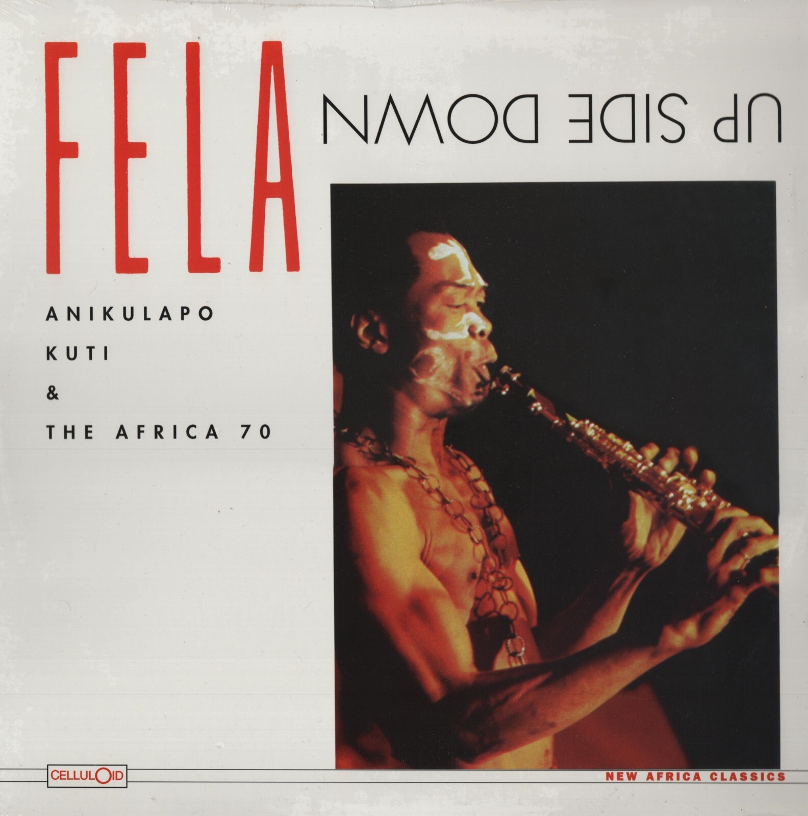 Fela Anikulapo Kuti UP DOWN LPレコード帯付き Fela Anikulapo Kuti & The Africa 70 Up Side Down Celluloid