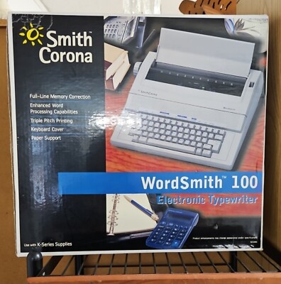 Smith Corona Electric Typewriter Word Smith 100 Memory Correct Brand New!!!