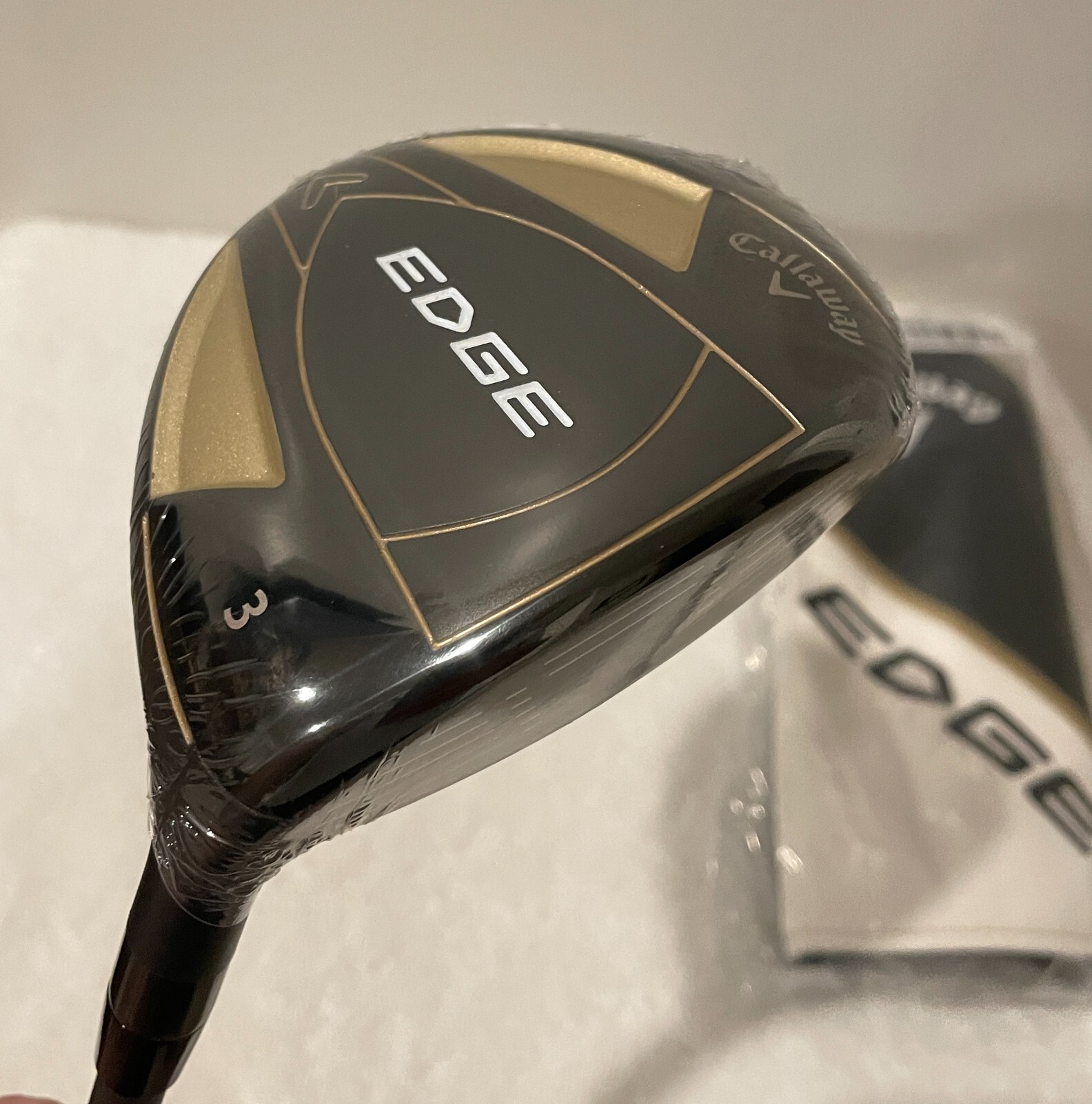 New-Callaway Edge 3 Wood R Flex Graphite Shaft, Headcover