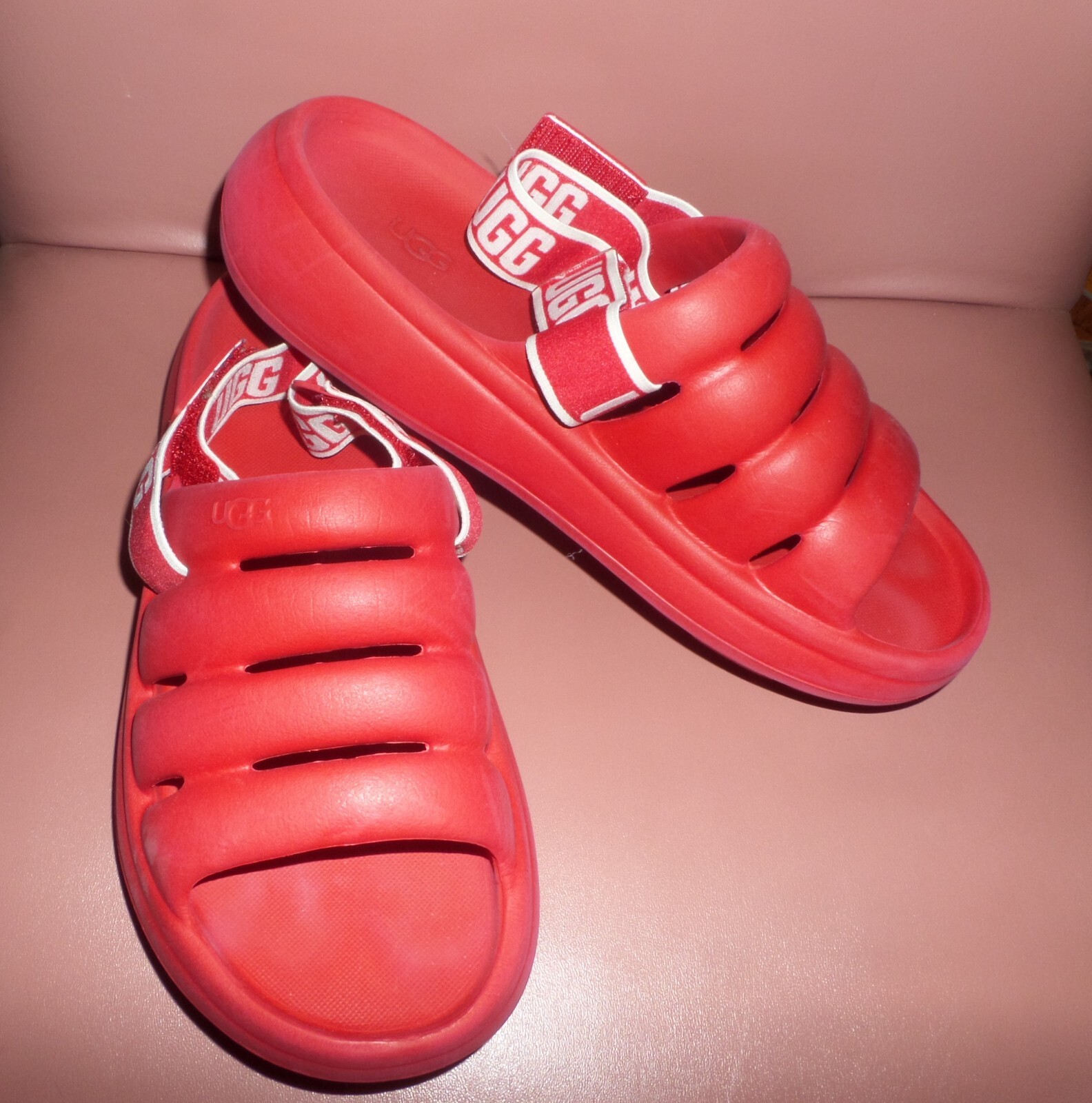 UGG SPORT YEAH Water-Resistant Slingback sandals WHITE size