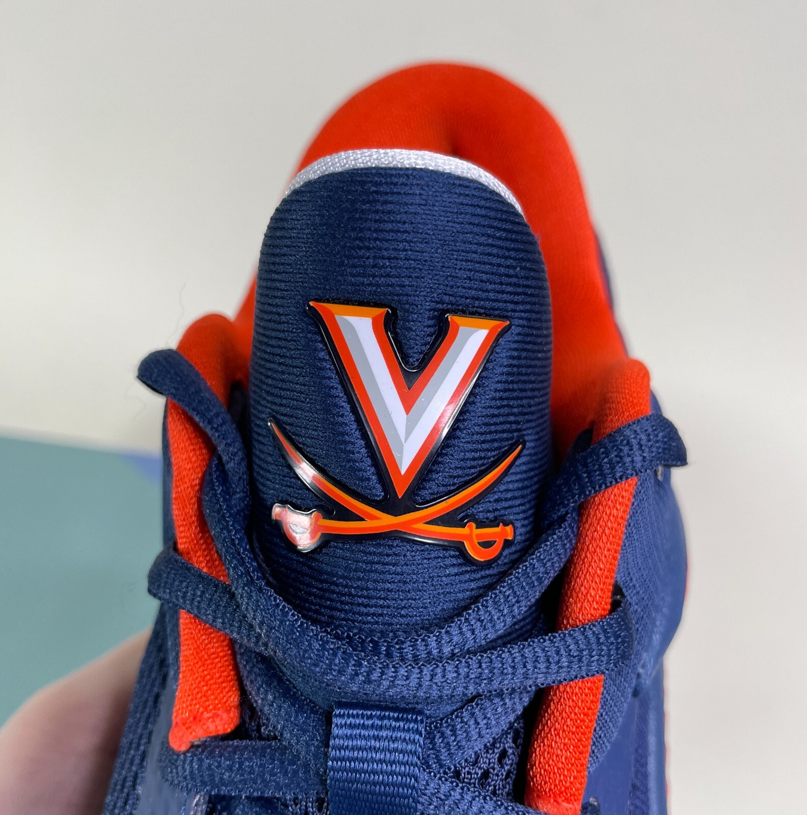 NIKE NIKE ZOOM FREAK 4 VIRGINIA CAVALIERS PLAYER EXCLUSIVE NAVY SHOES MENS SIZE 7.5-8