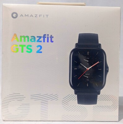 NEW SEALED Amazfit GTS 2 GPS Smartwatch 1.65'' AMOLED Bluetooth Midnight Black