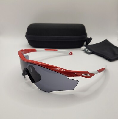 OAKLEY Custom M2 M Frame Redline Red White / Black Iridium Sunglasses AUTHENTIC 
