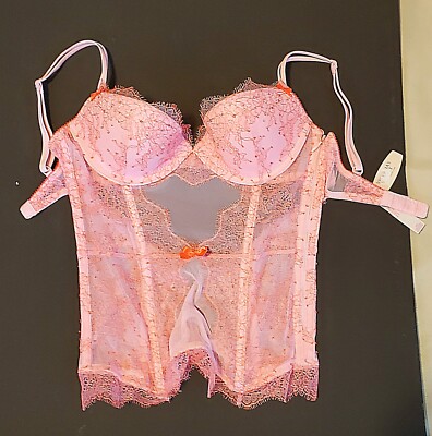 New FREE SHIP Victoria's Secret sexy little things Pink Lingerie size XS NWT