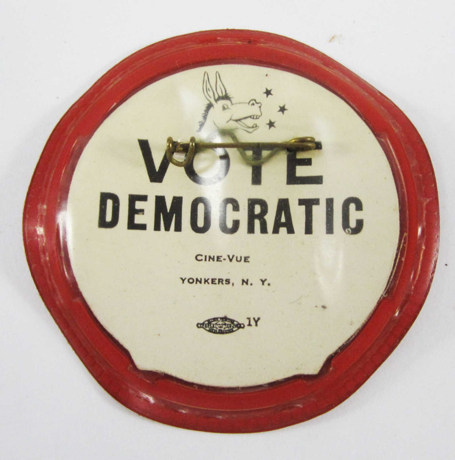 Vintage JFK Flasher Button Lenticular John F Kennedy For President Cine-Vue