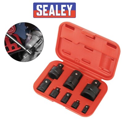 SEALEY IMPACT SOCKET SET 8PC 1/4'' 3/8'' 1/2'' 3/4'' 1'' REDUCER ADAPTOR AK5900B