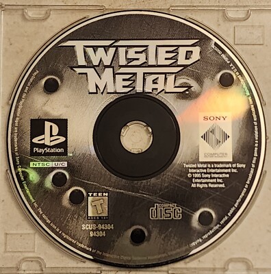 Twisted Metal (Sony PlayStation 1, 1995) PS1 - Disc Only 
