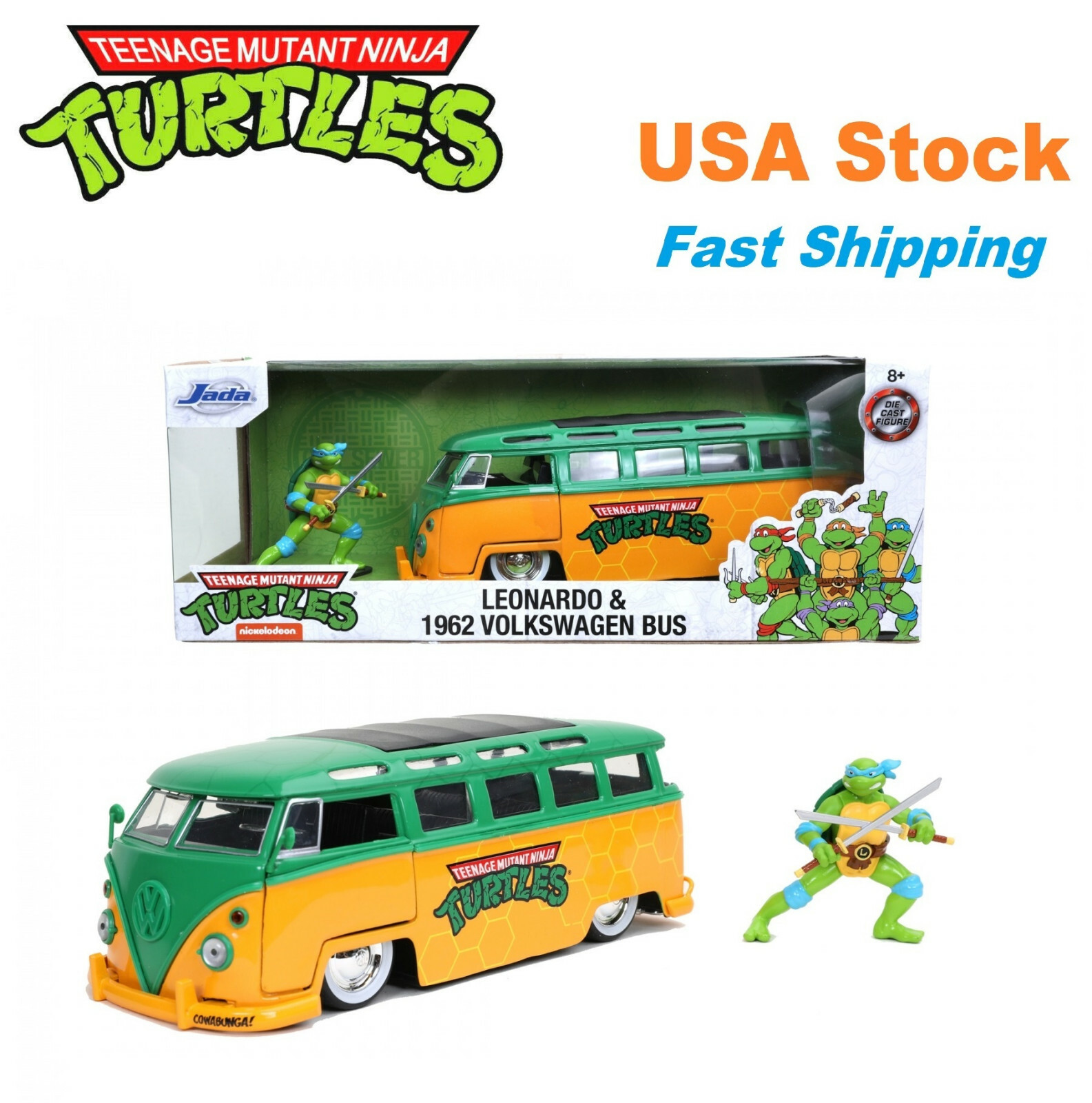 1962 Volkswagen Bus w Leonardo Teenage Mutant Ninja Turtles 1962 Volkswagen Bus w Leonardo Teenage Mutant Ninja Turtles