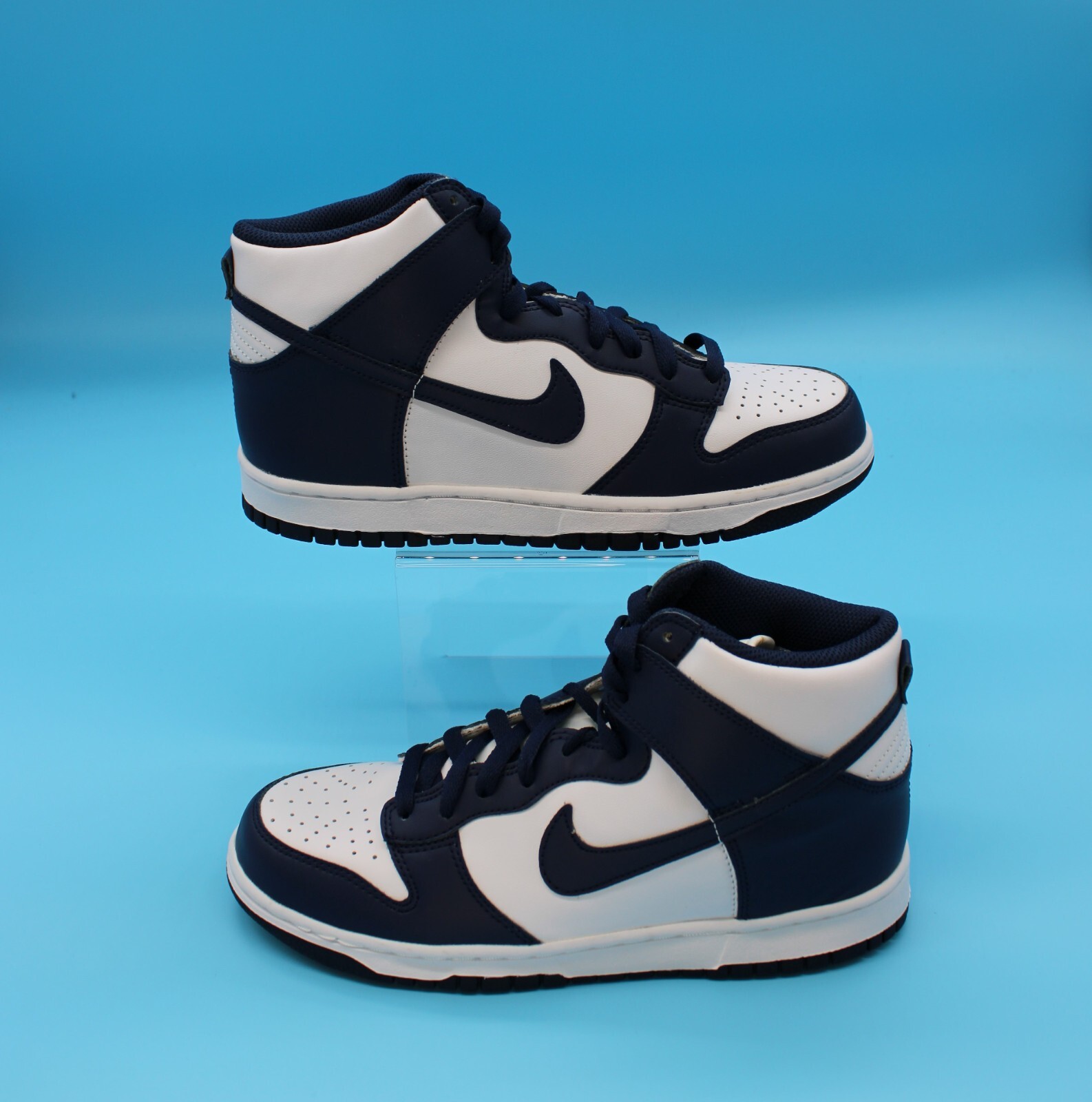Size 7Y (GS) - Nike Dunk High Championship Navy White High