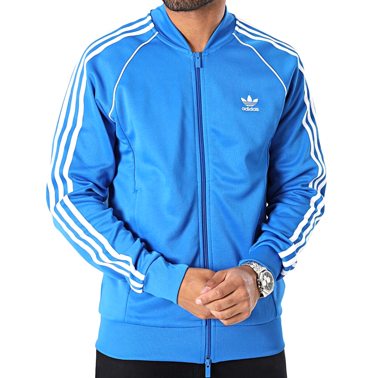 NEW MENS ADIDAS ORIGINALS SUPERSTAR TREFOIL TRACK JACKET ~SIZE