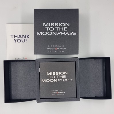 SWATCH OMEGA X SWATCH SNOOPY MOONSWATCH MISSION TO THE MOONPHASE BLACK