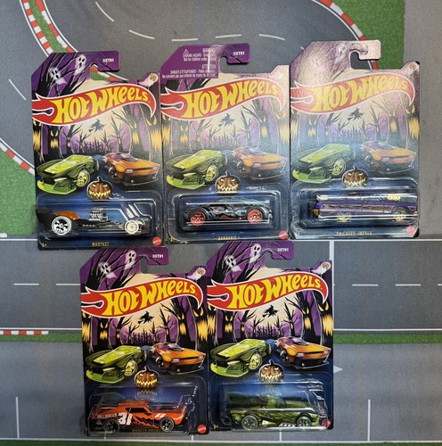 2024 Hot Wheels Halloween Theme Complete Set of 5 Spooky