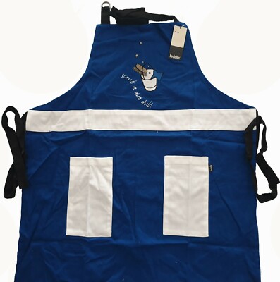 Kitchenette Scrub a Dub Dub Apron by Ladelle | Cotton | Two Pockets | Fits Most