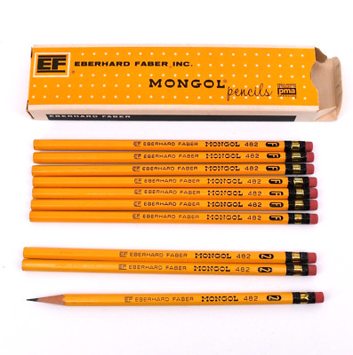 Eberhard Faber Mongol 482 No 2 Pencils 10 / 7 Milton Hershey School USA