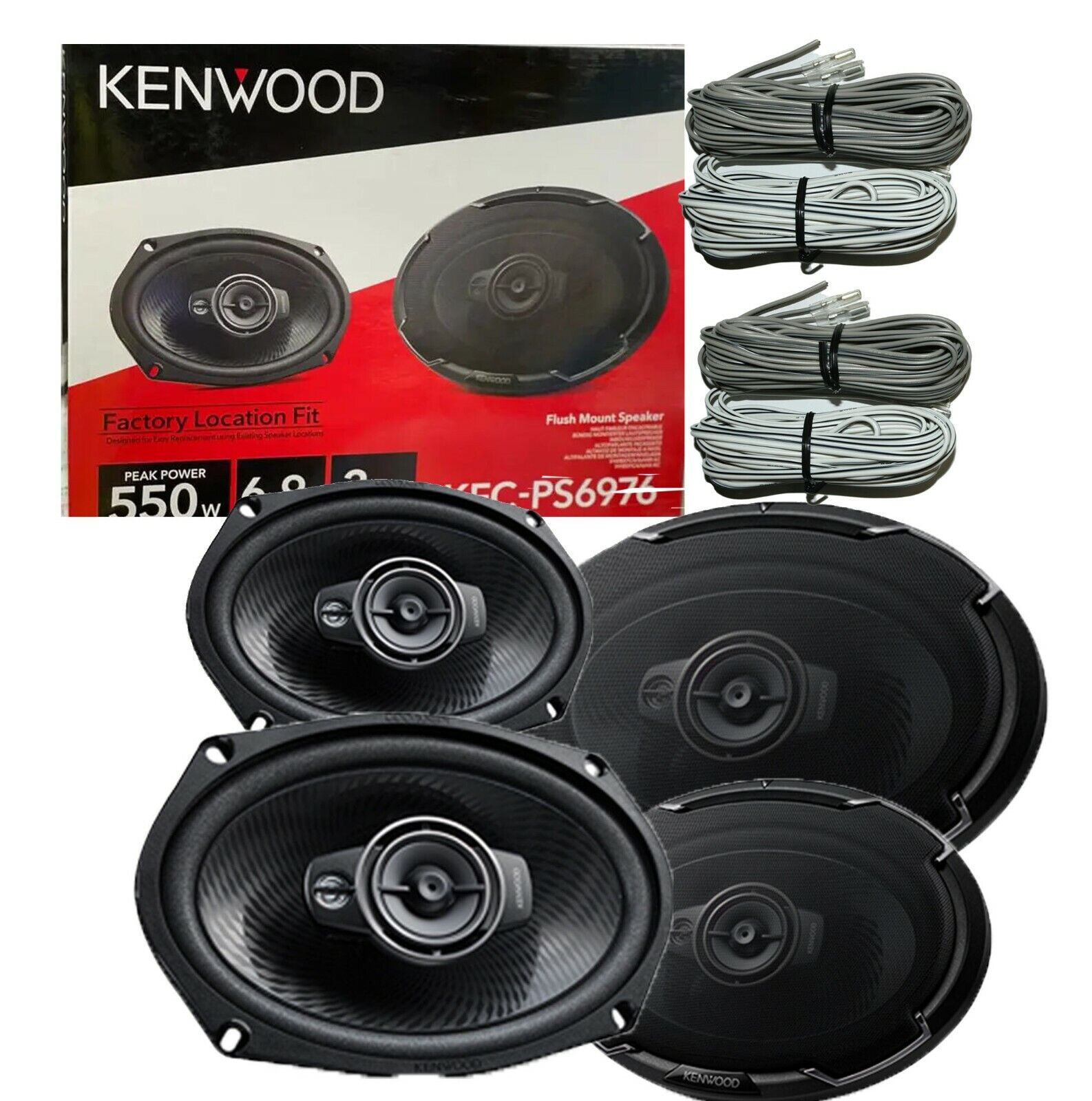 4X Kenwood KFC-PS6976 1100W Power 6x9 4X Kenwood KFC-PS6976 1100W Power 6x9