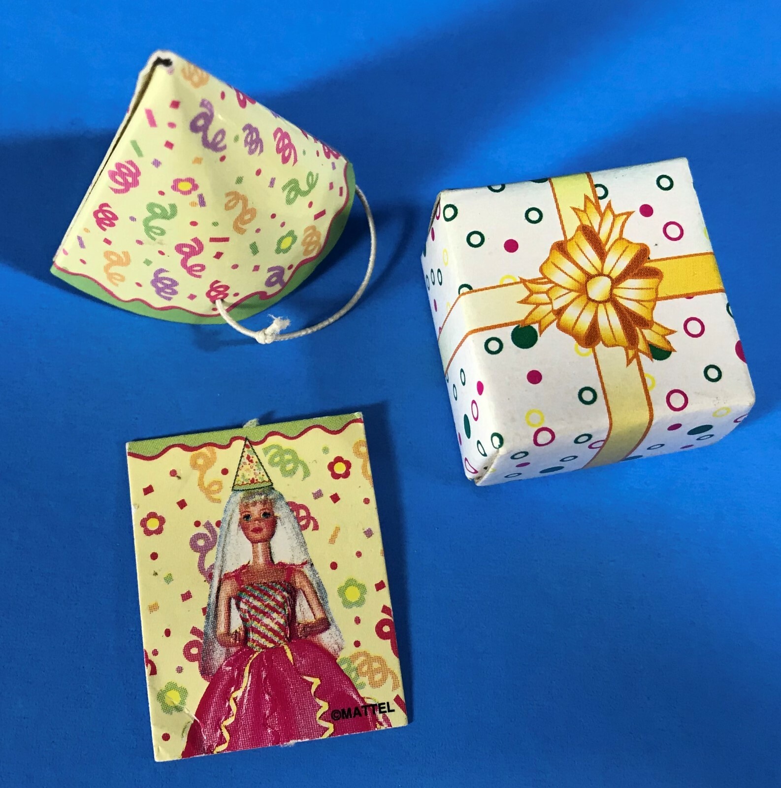 1:6 HAPPY BIRTHDAY BARBIE DOLL PARTY MINIATURE DOLLHOUSE ACCESSORIES LOT ONLY