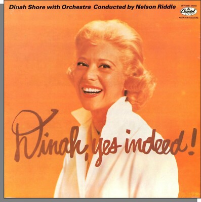 Dinah Shore - Dinah, Yes Indeed! (1959) - New Mono Reissue LP Record! MFP 5606