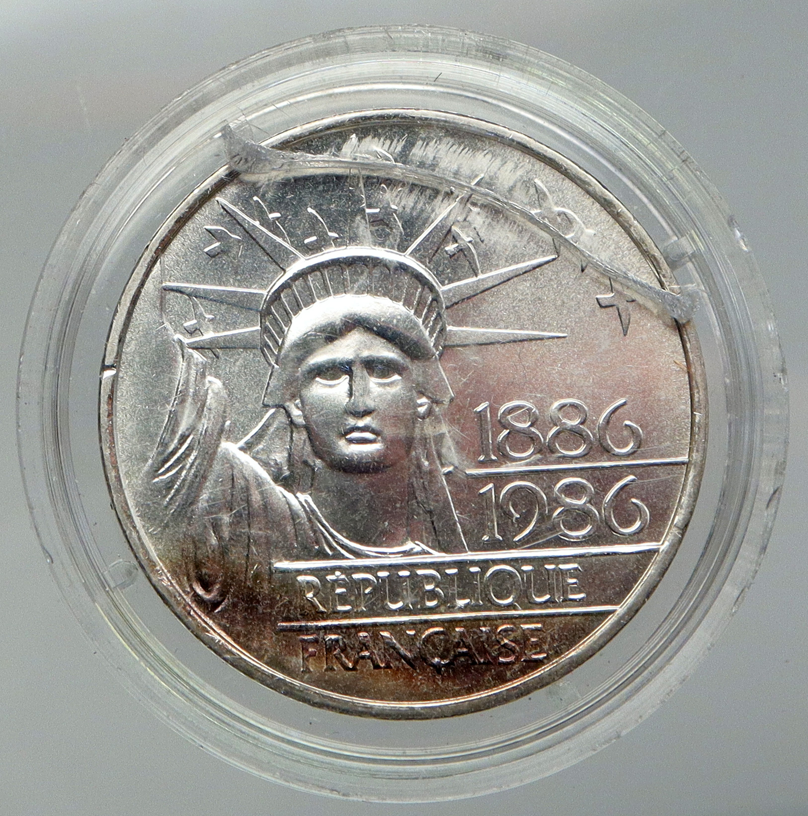 1986 FRANCE Gifts Statue of Liberty to US Huge VINTAGE Silver
