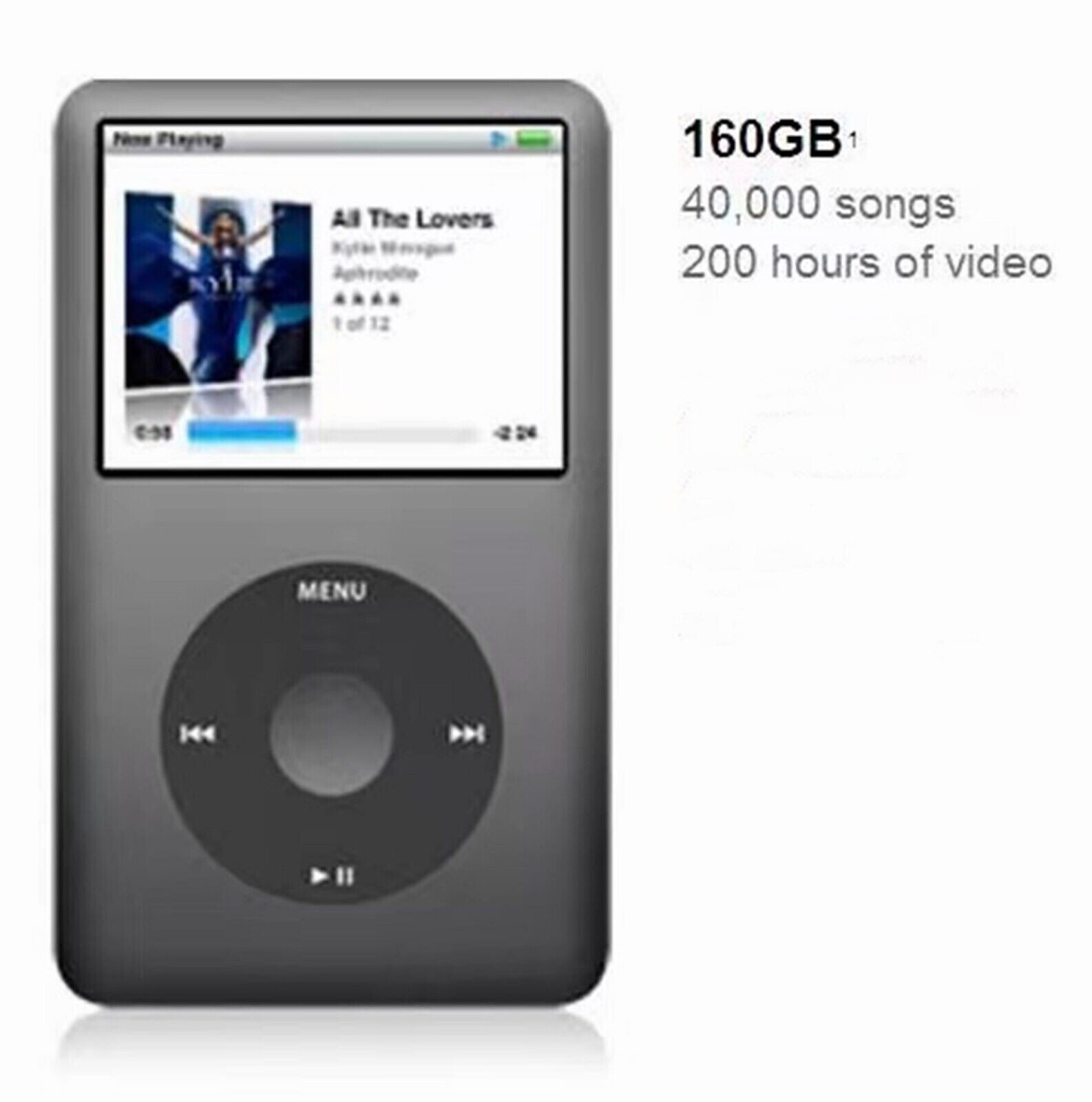 NEW Apple iPod classic 7th Generation Black Sealed Box