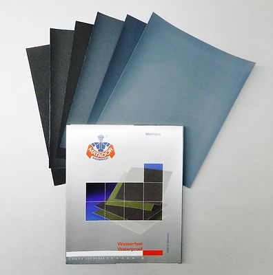 Matador Abrasive Wet or Dry Sandpaper 5 Sheets 2000 Grit 9"x11" Silicon Carbide