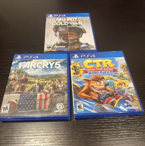 Of 3 Ps 4 Games Play Station Call Of Duty Farcrya 5 Ctr