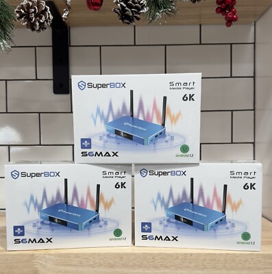 SuperBox S6 Max Streaming TV Media Player 6K WiFi 6 **SEND OFFER** PRIORITY SHIP