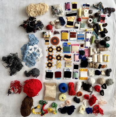 Stopfgarn Stopfwolle Wolle Konvolut Lot Twist Darning Yarn Thread Cotton Wool