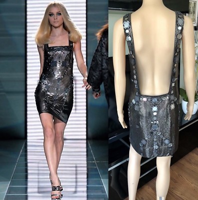 VERSACE Vintage Metal Mesh Oroton Dress 