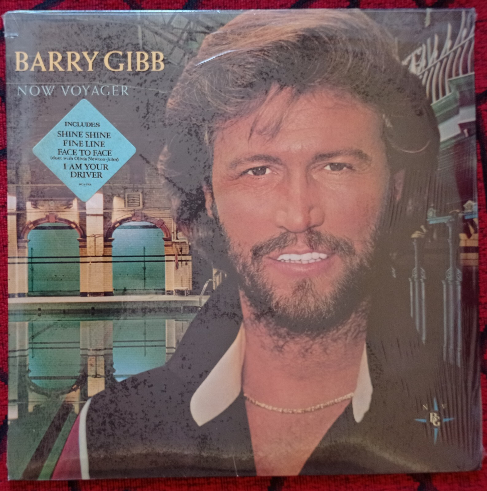 バリー・ギブ / ナウ・ヴォイジャー bee gees BARRY GIBB vinyl LP album - NOW VOYAGER - 1984 MCA