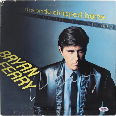 Bryan Ferry Autographed The Bride Stripped Bare Album PSA