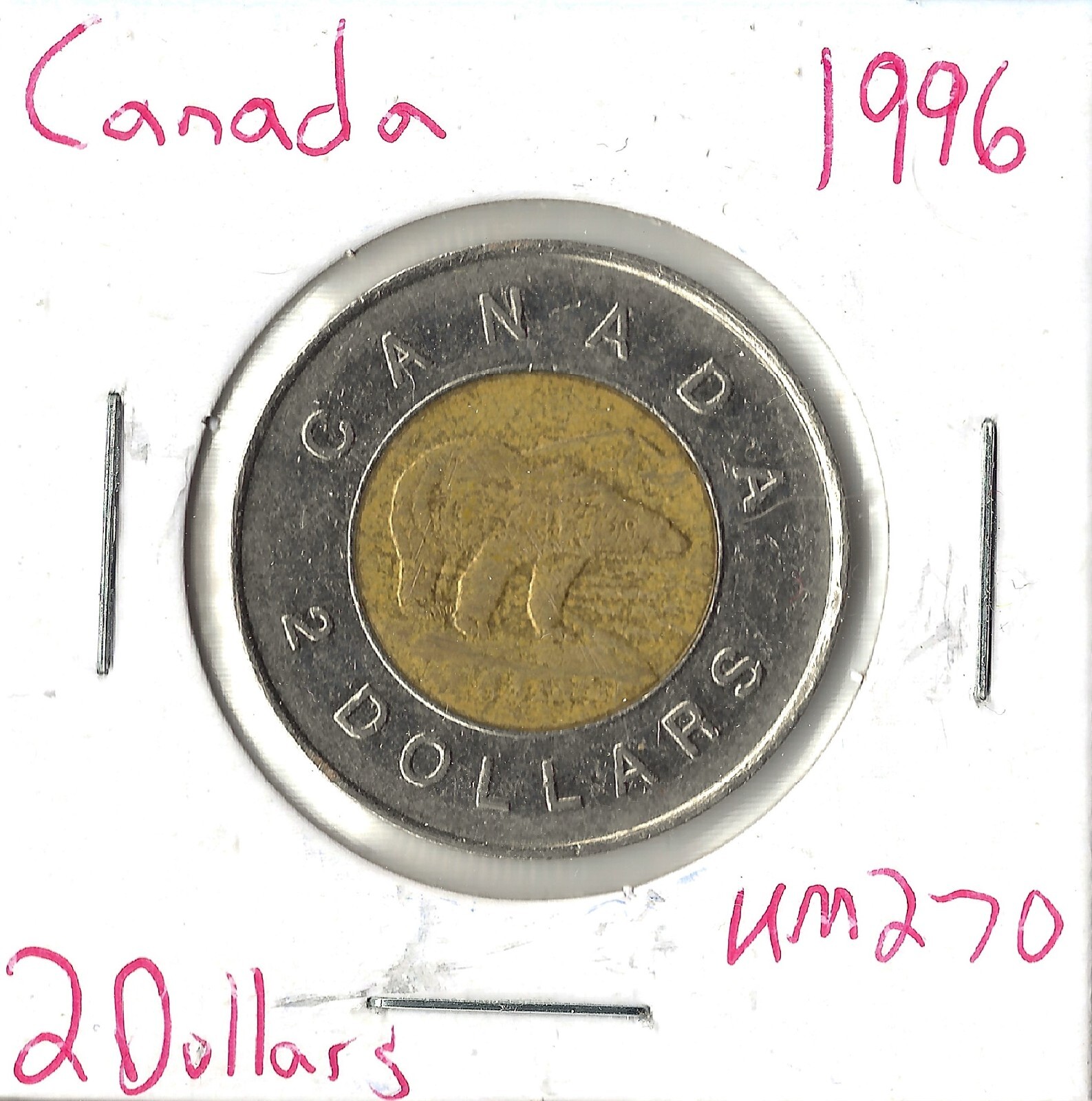 Coin Canada 2 Dollars 1996 KM270, bimetallic | eBay Coin Canada 2 Dollars 1996 KM270, bimetallic | eBay