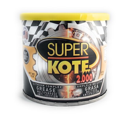 Lubricant Grease Superkote 2000 / Lithium Complex /EP/ High Temp /White / 1lb