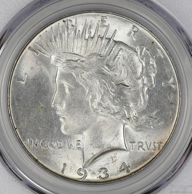1934 D PEACE SILVER DOLLAR S$1 NGC CERTIFIED MS 63 MINT STATE  (729)