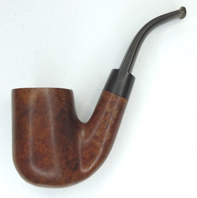 J.M. Boswell Large Tobacco Smoking Bent Pipe Vintage 1993 Hand Carved USA