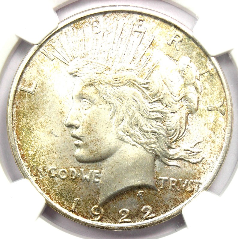 1922-D Peace Silver Dollar $1 - Certified NGC MS66+ Plus