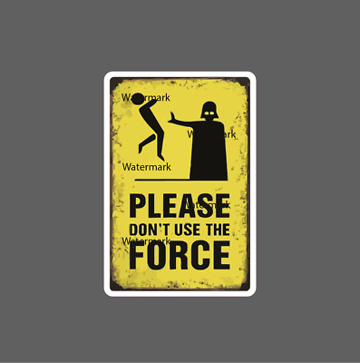 Force Sticker Caution Waterproof NEW - Buy Any 4 For $1.75 EACH Storewide!