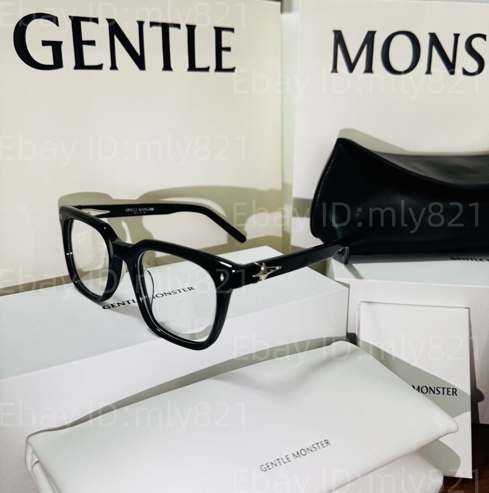 GentleMonster Sunglasses BOLD - OJO 01 Black Frame Clear