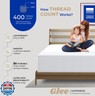 THREAD SPREAD 100% Cotton Fitted Sheet Twin Size - 400 Thread Count 16