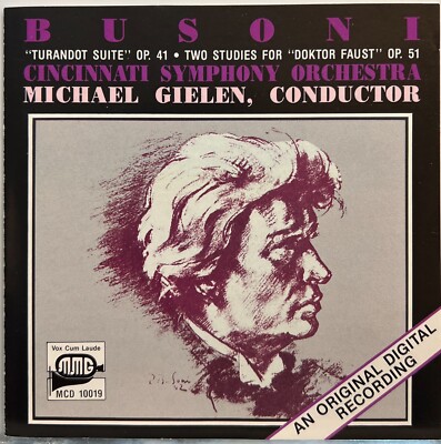 Busoni : ''Turandot Suite'' Op. 41   Two Studies For ''Doktor Faust'' Op. 51 (CD) VG