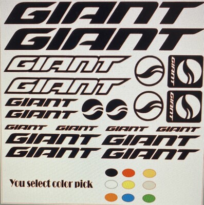 giant mountain bike stickers