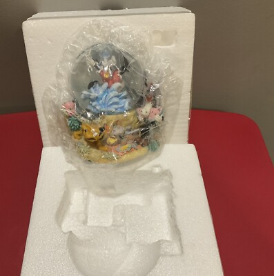 Disney Horace And Clarabelle Snow Globe With Mickey Minnie Pluto Musical. Tested