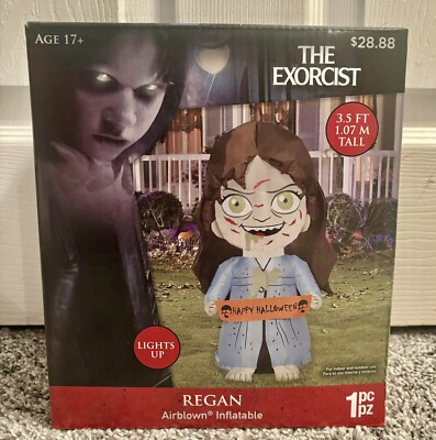 Exorcist Regan 3.5  Light Up Airblown Inflatable Gemmy Halloween